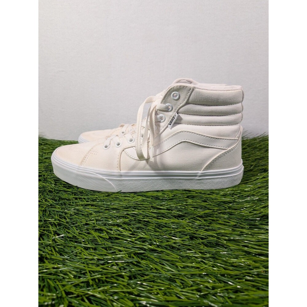 Vans Sk8-Hi Shoes Womens Size 9 White Skate High Top Sneakers Canvas Athletic - Picture 6 of 16